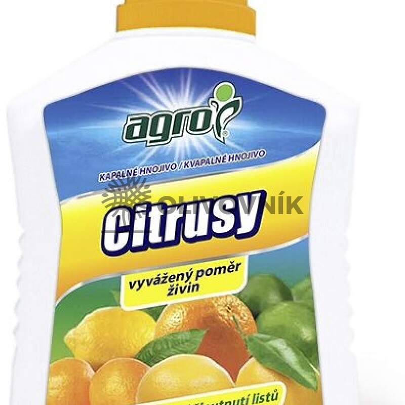 AGRO Kvapalné hnojivo pre CITRUSY 0,5L