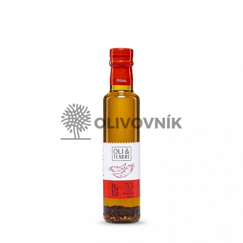 Olivový olej EL TENDRE - pikantný, s príchuťou chilli a oregána (250ml)