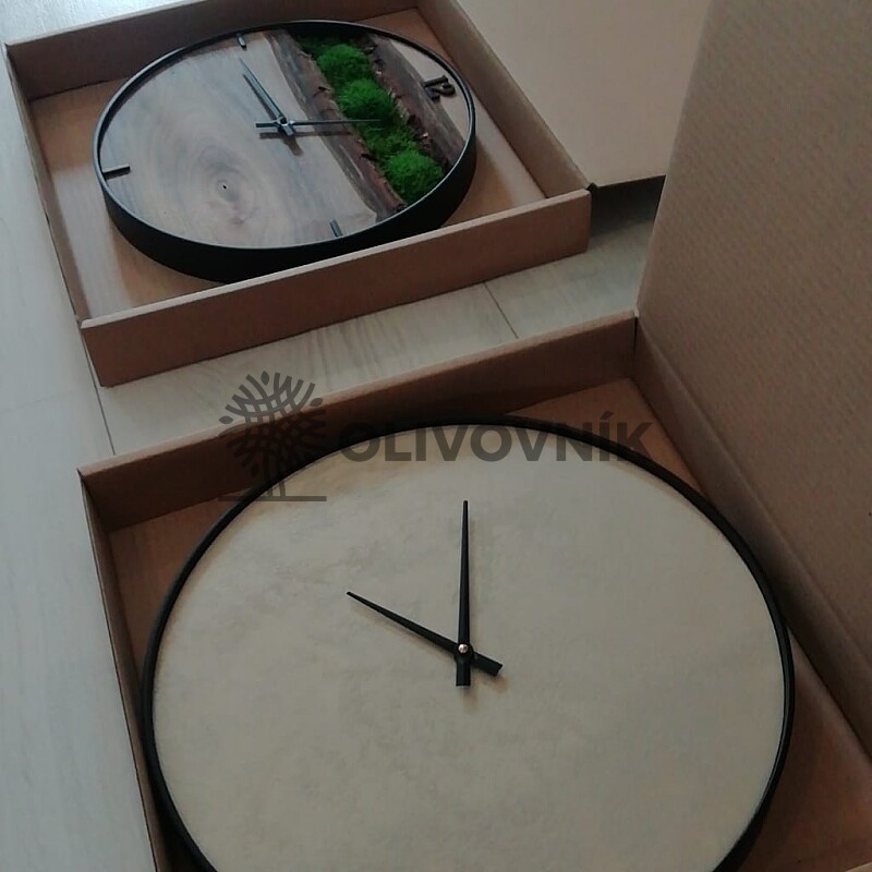Hodiny - stierka + kovová obruč Q40cm