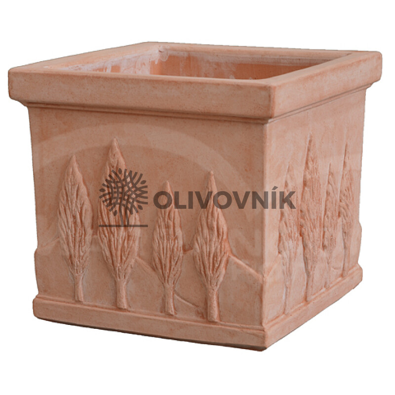 Terakota - kvetináč - Cypress Square - Taliansko