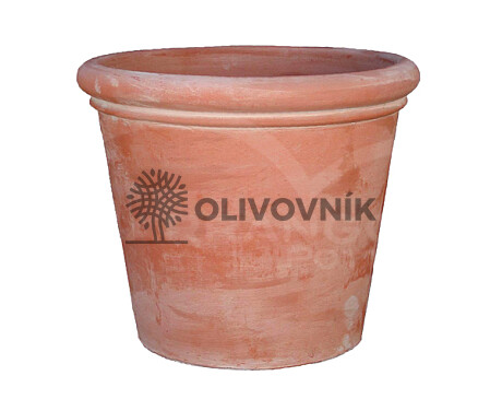 Terakota - kvetináč - ROLLED RIM PLAINT POT - Taliansko
