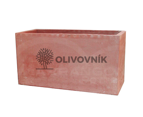 Terakota - kvetináč - SIMPLE PLAIN RECTANGLE - Taliansko