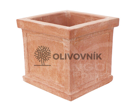 Terakota - kvetináč - Plain Square - Taliansko