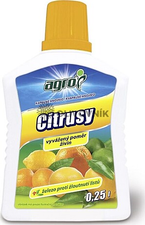 AGRO Kvapalné hnojivo pre CITRUSY 0,5L