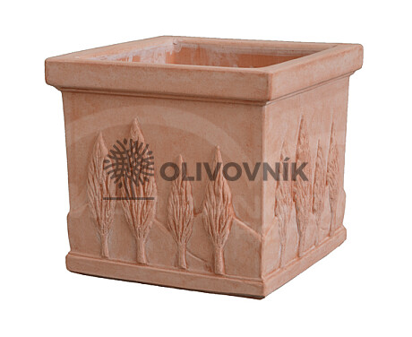 Terakota - kvetináč - Cypress Square - Taliansko