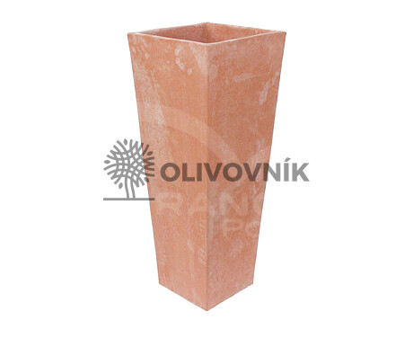 Terakota - kvetináč - Tall Plain Square - Taliansko