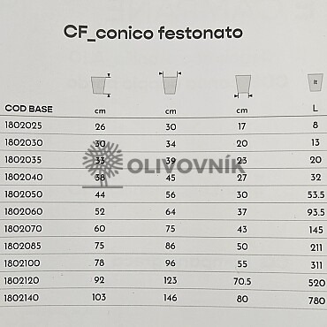 Kvetináč POT WITH FESTONE CF100