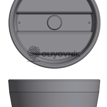 Kvetináč ERCOLINO Ø63cm - Pre Collection