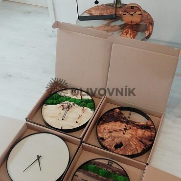 Hodiny - stierka + kovová obruč Q40cm
