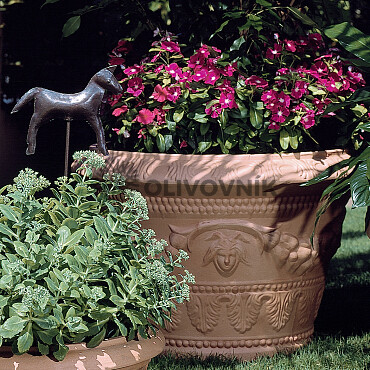 Kvetináč POT WITH GARLANDS CNG 85